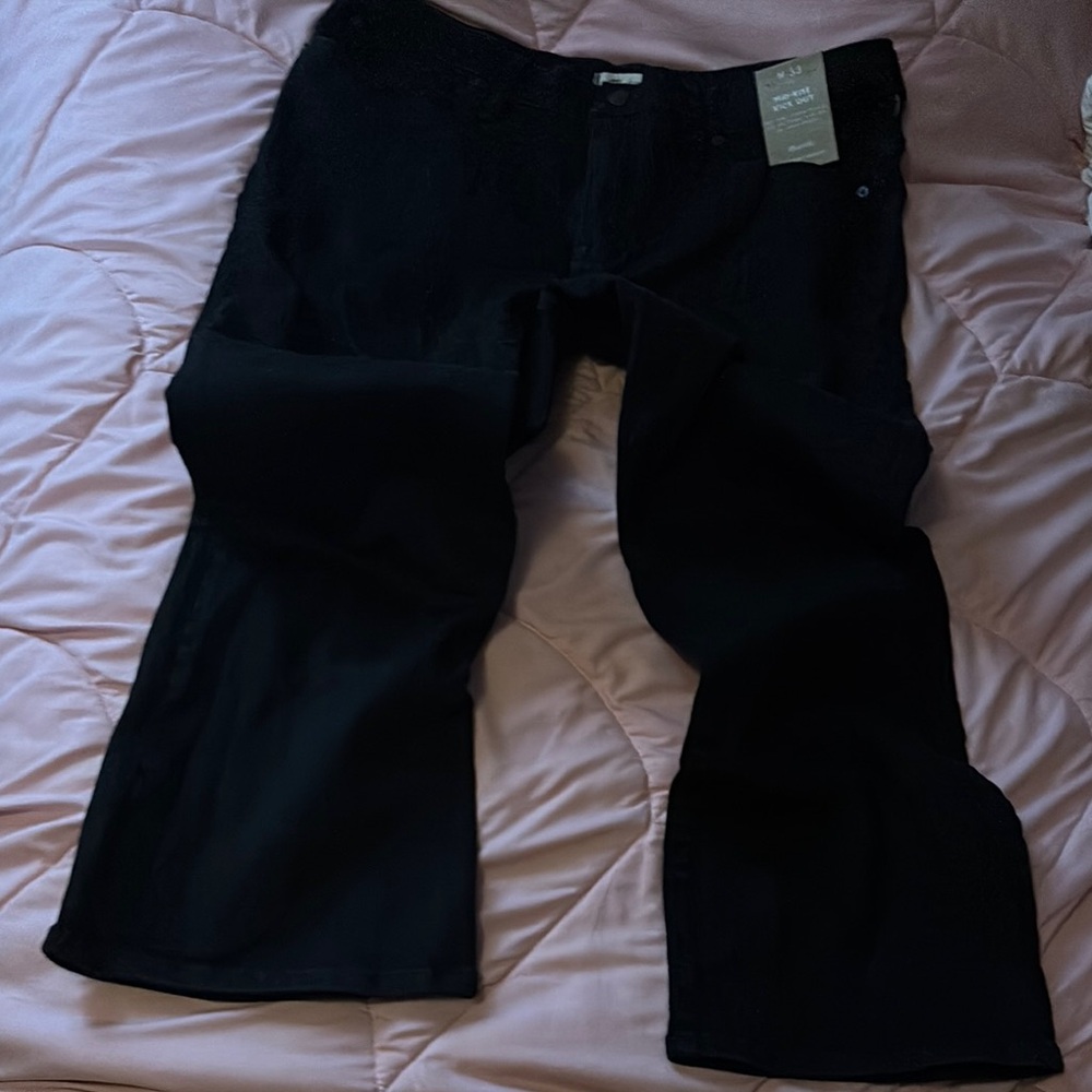 Madewell Black Flare & Wide Leg Jeans